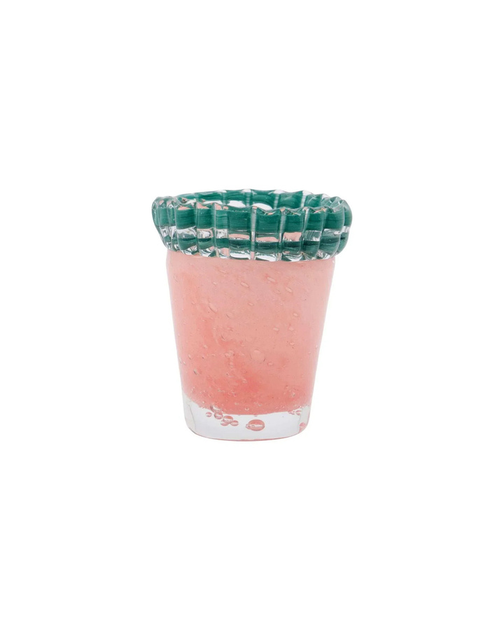 House Doctor Vase Kupla in Rosa mit Blasentextur aus Glas, Höhe: 9 cm - Bild 1