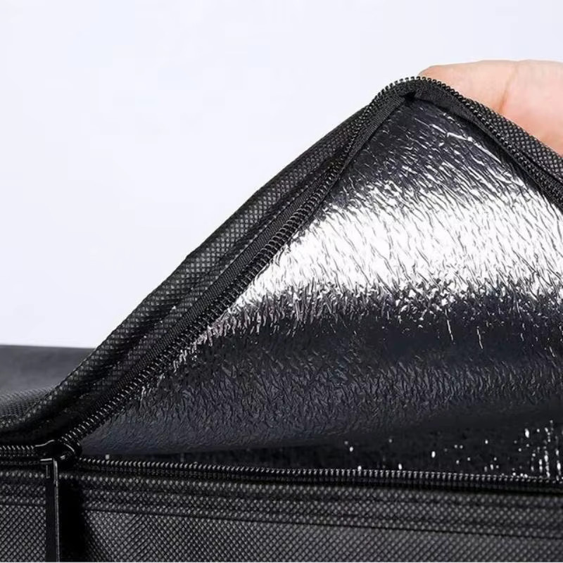 Homefish XL Isolierte Kühltasche in Schwarz für Lebensmittel und Pizza - Bild 4