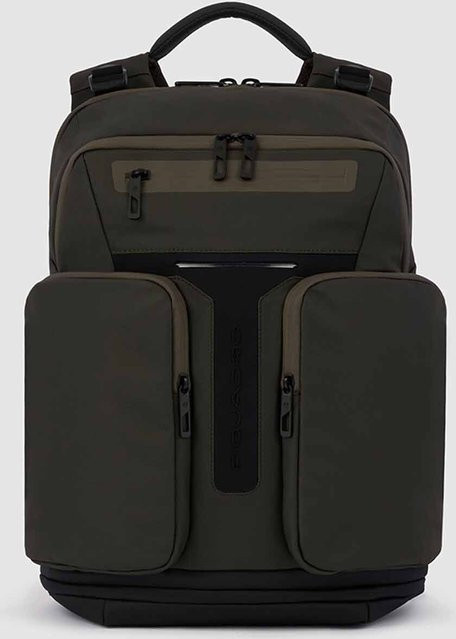 Piquadro Hìdor LED Laptop-Rucksack mit 15,6 Zoll Laptopfach und wasserdichter Tasche in Grün - Bild 1