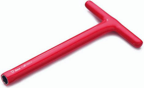 Cimco Werkstatt Steckschlüssel-Schraubendreher aus Chrom-Molybdänstahl in Rot mit Schlüsselweite 13mm DIN 7440 - Bild 1