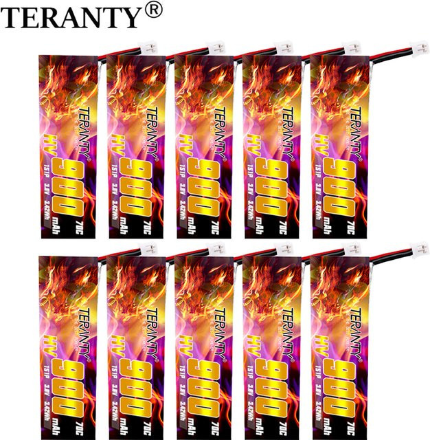 Treanty Lipo Batterie 900mAh 3,8V 1S für Tinyhawk FPV Mini-Drohnen, Multicolor - Bild 1