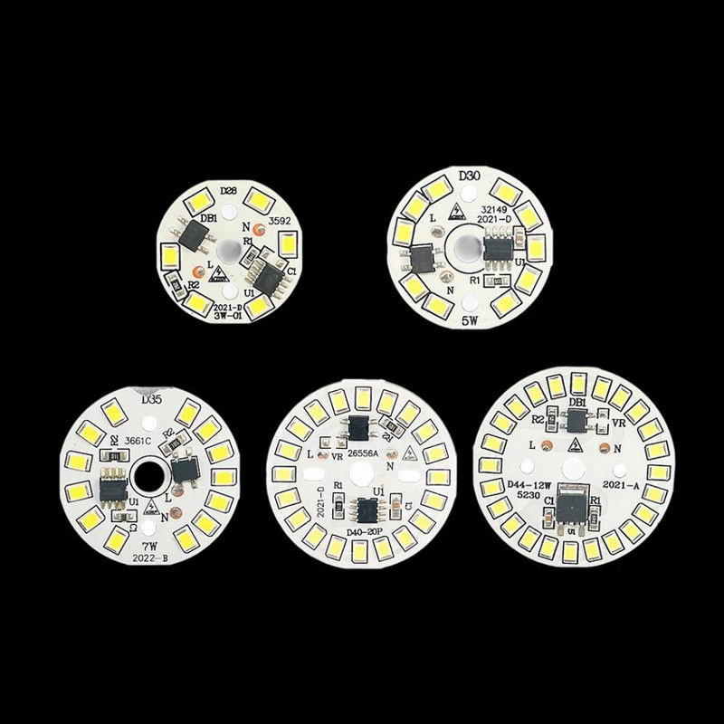 2 Stück SMD 2835 LED-Chips von GuangZhouZhenqin für Lampenbirnen und Scheinwerfer, runde Lichtperlen in Warmweiß, AC 220V - Bild 6