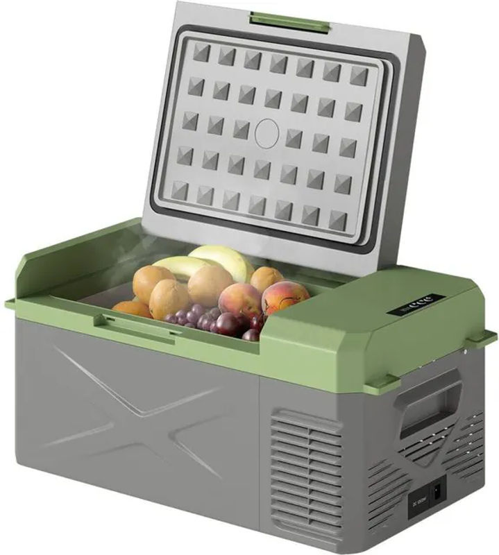 Outsunny Kompressor Kühlbox mit ECO Modus und Gefrierfunktion, 16,3 Liter, Grau-Grün, B/H/L: 32 x 60,2 x 27 cm - Bild 3