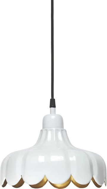 PR Home Wells Fenster Pendelleuchte im Blumen Design, Weiß und Gold, E27, B: 24 cm, H: 350 cm - Bild 1