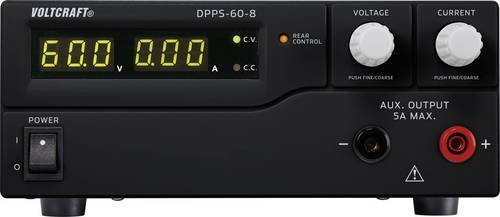 Voltcraft DPPS-60-8 Labornetzgerät in Schwarz, programmierbar, 1 x Ausgang, einstellbar 1 - 60 V/DC, 0 - 8A, 480W mit USB - Bild 1