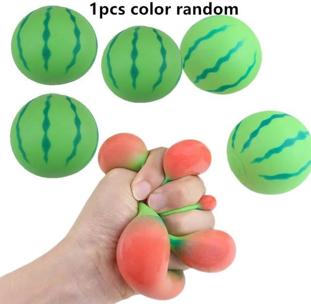 BC Pet Supplies Künstliches Obst Wassermelone Quetschspielzeug, Langsamer Rückprall - Bild 1