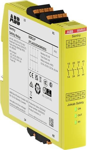 ABB Sicherheitsrelais Sentry BSR11P Gelb B/H/T: 22,5 x 120 x 120 mm - Bild 1