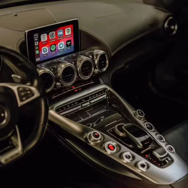 Drahtloses CarPlay und Android Auto Hicar Modul Video Interface für Mercedes AMG GT 2016-2020 in Schwarz mit Wi-Fi und Bluetooth - Bild 1
