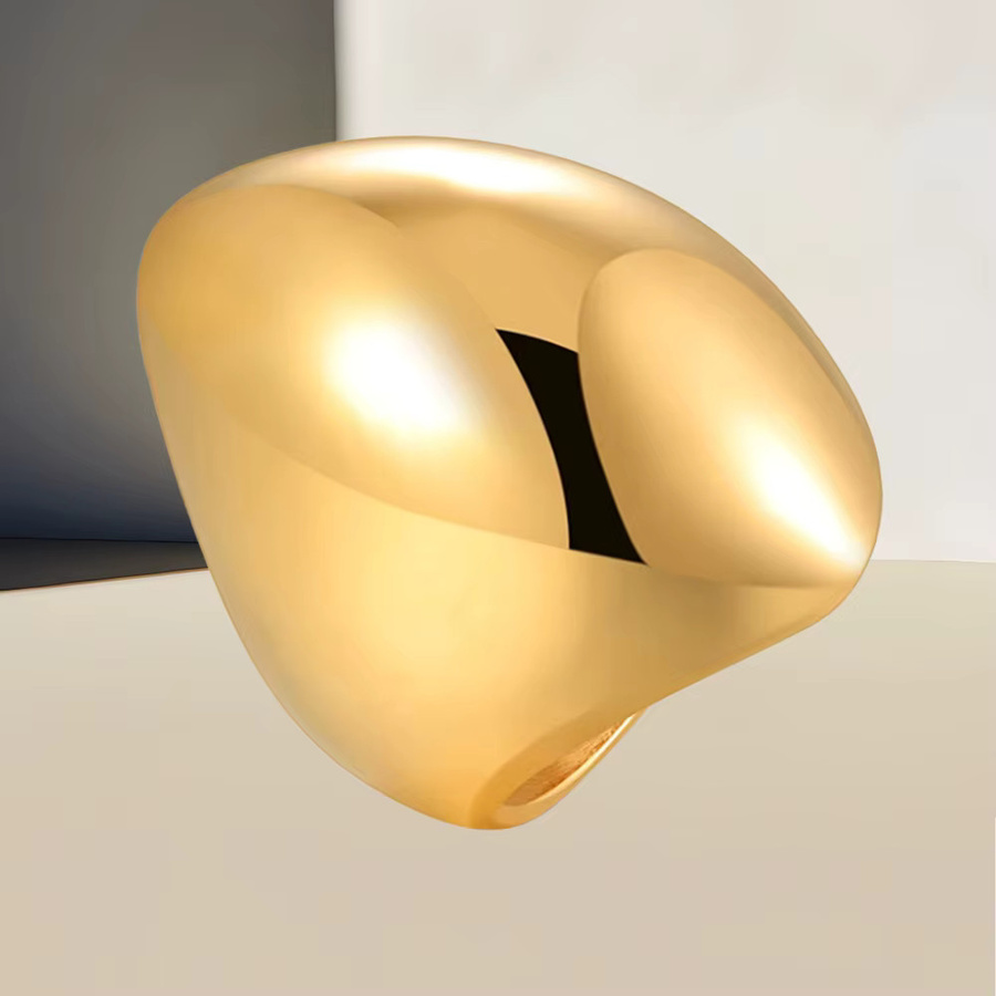 MAGIC ZONE Schlangenring Edelstahl, Gold, Unisex - Bild 2