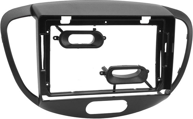 Koogeelife Radio Blende Schwarz für 9 Zoll Autoradio Passgenaues Navigationspaneel für Hyundai i10 Baujahr 2007 bis 2013 - Bild 1