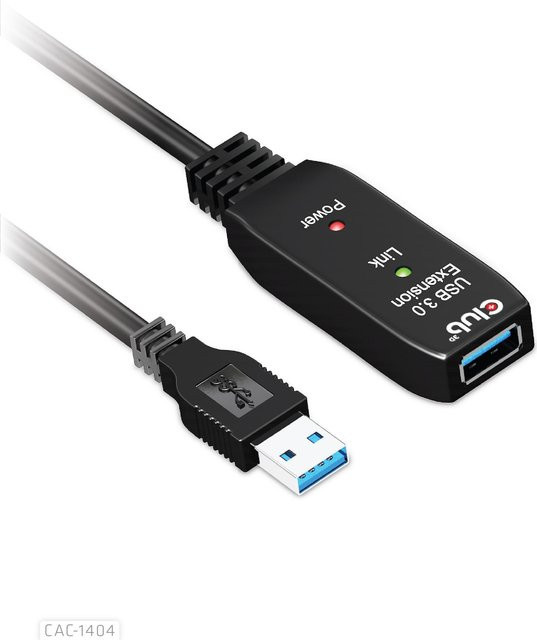 Club3D USB-Verlängerungskabel USB 3.2 Gen1 USB-A auf USB-A Schwarz CAC-1404 - Bild 2
