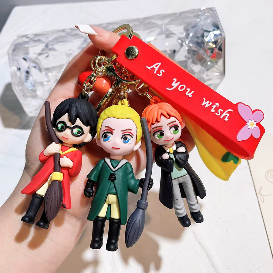 Bandai Schlüsselanhänger Set, Silikon, Bunt, Harry Potter Chibi-Charakter - Bild 2