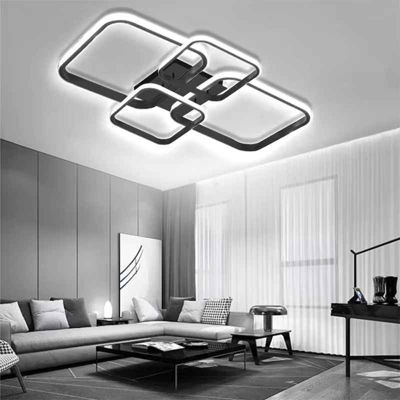CETANT Moderne LED-Deckenleuchte im 4er-Set, Weiß, Aluminium, Dekorative Downlight-Beleuchtung für Wohnzimmer, Schlafzimmer und Home-Office - Bild 2