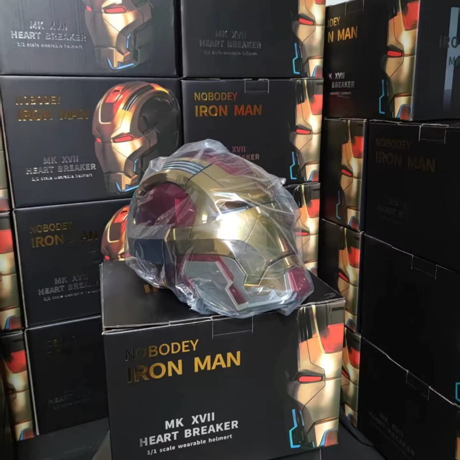 Bandai Marvel Iron Man Helm, Cosplay, mit Augenmodell, Rot - Bild 3