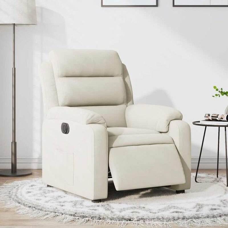 Elektrischer Relaxsessel von vidaxl in Beige aus Samt - Bild 1