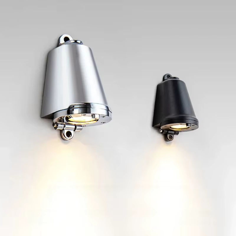 ONEYLTT LED Außenwandleuchte aus Aluminium in Silber im Retro-Design für Garten, Balkon und Treppe - Bild 5