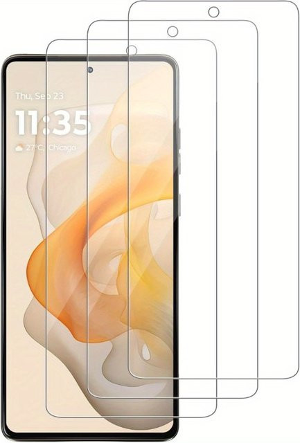 3er-Pack Displayschutzfolie aus gehärtetem Glas für Motorola G-Serie (Moto G85, G86 Power, G84, G82), transparent, 9H Härte, kratzfest und HD-klar - Bild 1
