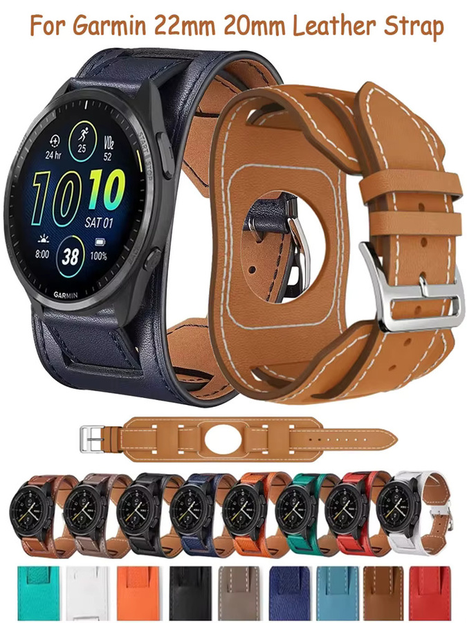 Uhrenarmband Leder, Unisex, 22/20 mm - Bild 5