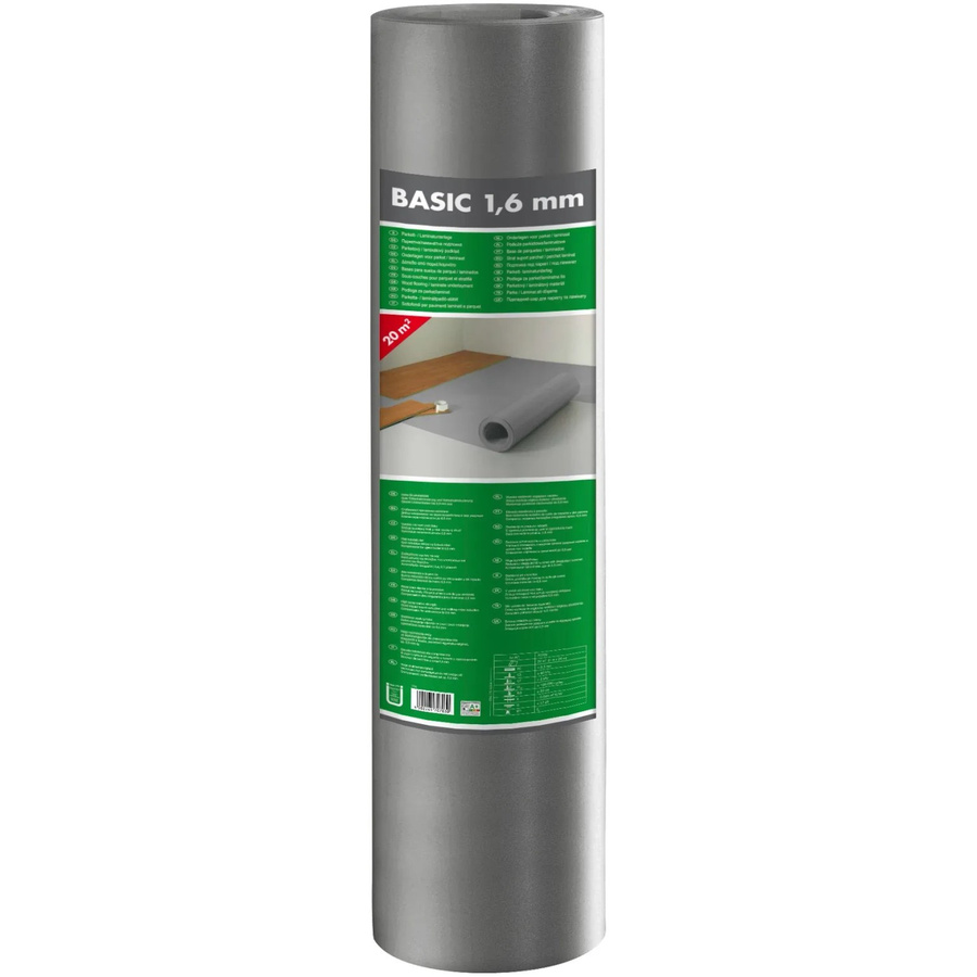 Selit Basic Parkett- und Laminatunterlage in Grau, 1,6 mm Stärke, 20 m² - Bild 2