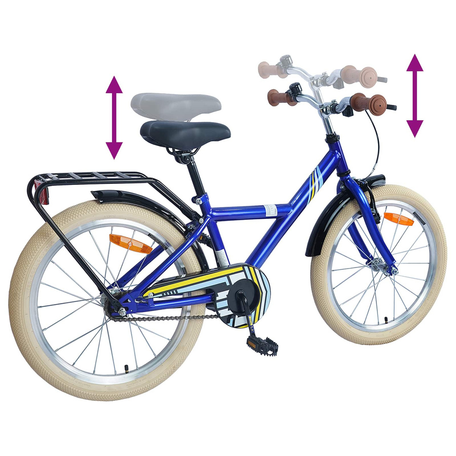 VD Home Furnishing Kinderfahrrad 18 Zoll Dunkelblau - Bild 3