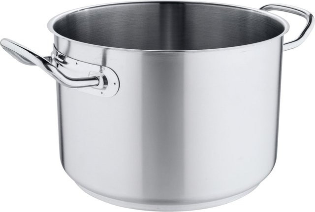 PULSIVA Fleischtopf Chef Casserole aus Edelstahl und Aluminium, Silber, Volumen: 7,2 l, Durchmesser: 24 cm, Höhe: 17 cm - Bild 1