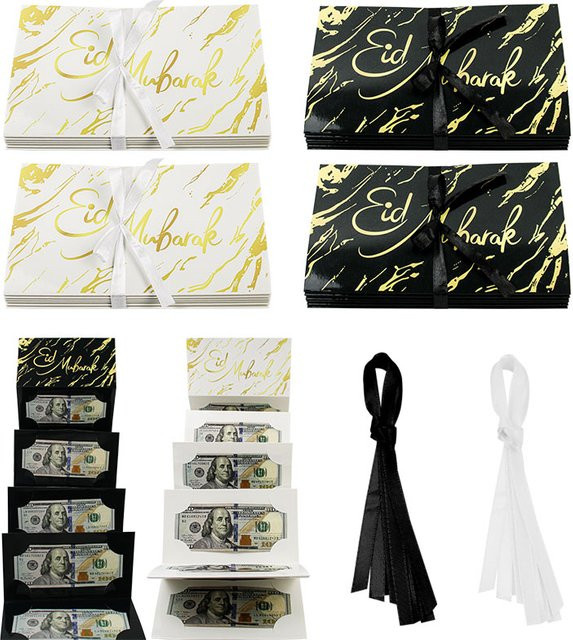 4er-Pack Eid Mubarak Geldhalter und Ramadan Mubarak Partyzubehör mit 10 Fächern in Multicolor - Bild 1