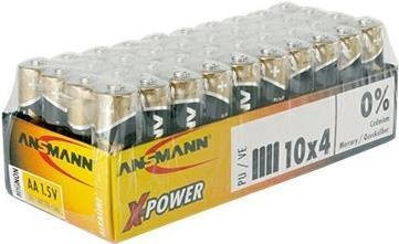 Ansmann AA Batterien LR6 1,5V im 40er Pack, Gelb - Bild 1