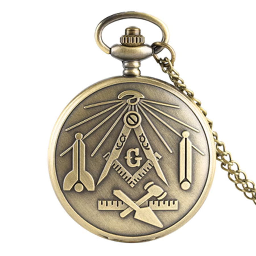 wecin Taschenuhr, Bronze, Digitaluhr, Quarz, Unisex - Bild 3