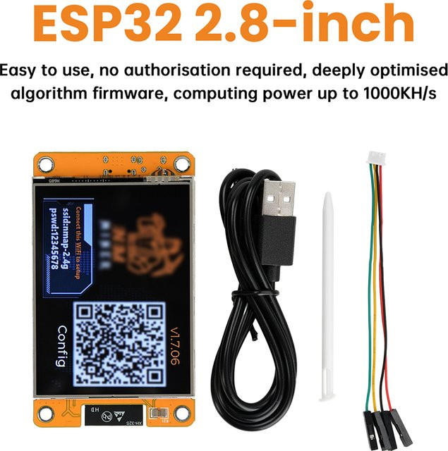 diymore ESP32-2432S028 Entwicklungsboard mit 2,8 Zoll OLED-Display und USB-C-Schnittstelle - Bild 1