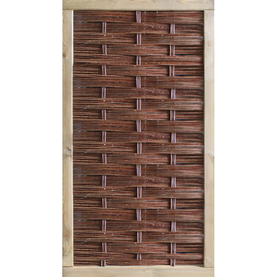 T & J Weidengeflechtzaun Labo-3D geschlossen, braun, B: 94 cm, H: 180 cm - Bild 2