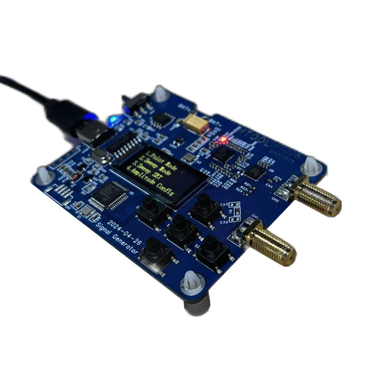 HTOOL HT008 MAX2871 HF-Modul Signalquelle 23,5–6000 MHz mit serieller Steuerung und -25 dB Leistungsregelung in Blau - Bild 3