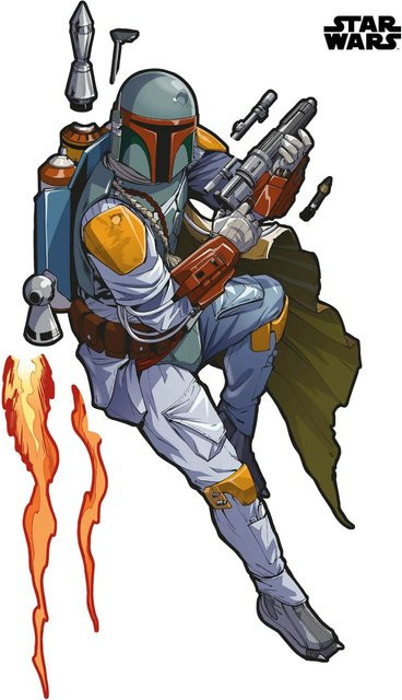 Komar Fototapete Vlies Star Wars Boba Fett Multicolour Breite: 127 cm, Höhe: 200 cm - Bild 1