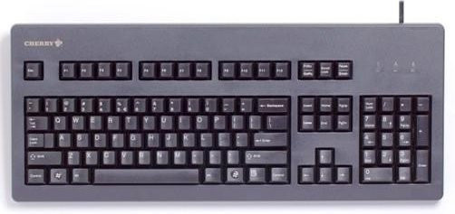 CHERRY G80-3000 Mechanische Tastatur Schwarz QWERTZ DE mit USB-A und PS/2 Anschluss - Bild 1