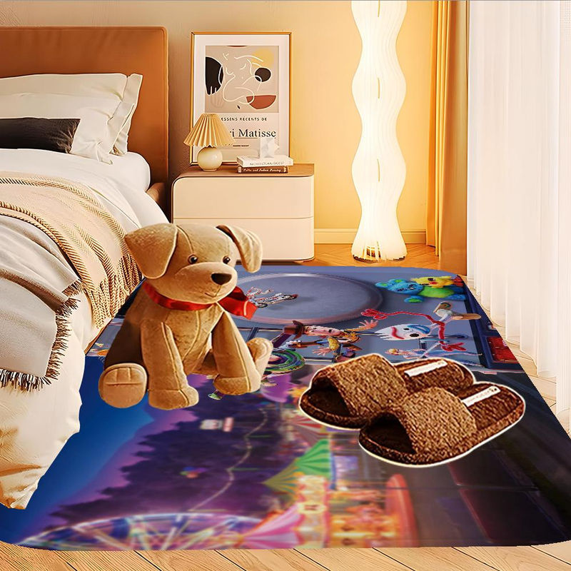 T-Toy S-Story Küchenmatte im nordischen Stil mit floralem Design, rutschfest und mehrfarbig, B/T: 90 x 60 cm - Bild 5