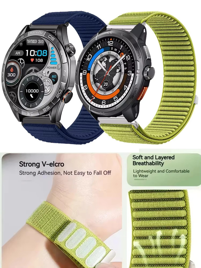 Haylou Uhrenarmband Textil/NATO, Unisex, 20mm 22mm - Bild 5