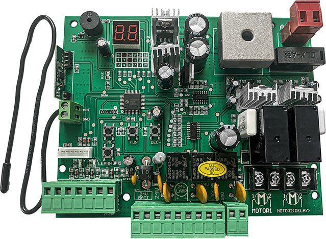 KUANGZIPENG DC 24V Steuerplatine für automatische Doppelarm-Drehtoröffner mit Unterstützung für RF, Infrarotsensor und Elektroschloss - Bild 1