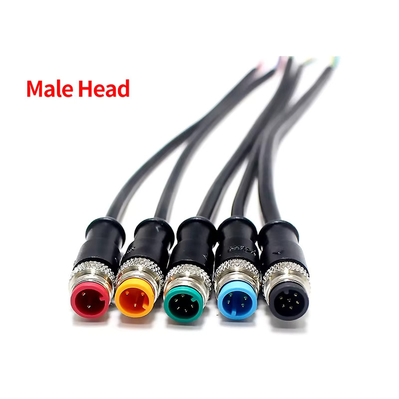 M9 Wasserdichter Luftfahrtstecker Set mit Kabel 20 cm, Männlich und Weiblich, verschiedene Pin-Konfigurationen, Mehrfarbig - Bild 3