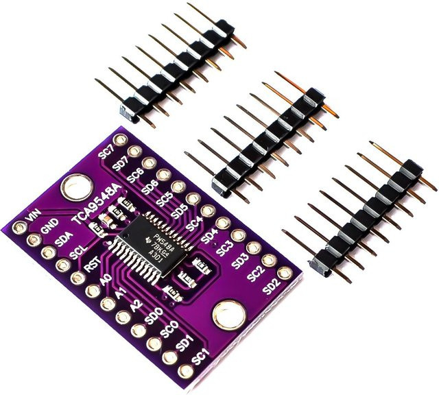 Si Tai&SH TCA9548 TCA9548A 1-zu-8 I2C 8-Wege-Mehrkanal-Erweiterungsplatine IIC-Modul-Entwicklungsplatine in Lila - Bild 1
