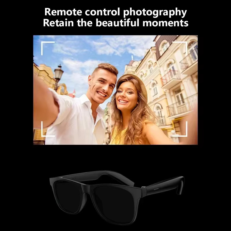Lenovo Smart AI-Brille in Schwarz mit 8K HD Auflösung, Touch-Steuerung, Kameraaufnahme, Bluetooth-Anruffunktion, Sprachassistent und Echtzeit-Übersetzer - Bild 3