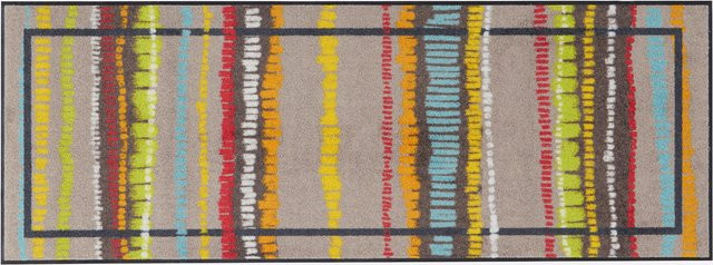 Rutschhemmende Fußmatte von Heine Home in Streifenoptik, Multicolor, Rechteckig - Bild 1