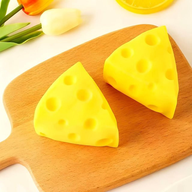 Käse-Squishy Spielzeug, gelb - Bild 1