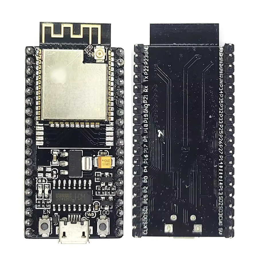 ESP32S V1.3 Entwicklungsboard mit 2,4G Wifi und Bluetooth, Wireless DIY Internet der Dinge Smart Home Modul mit Extend Port, Schwarz - Bild 3