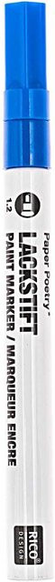 Rico Design Lackmarker Permanent in Blau mit 1,2 mm Strichstärke - Bild 1