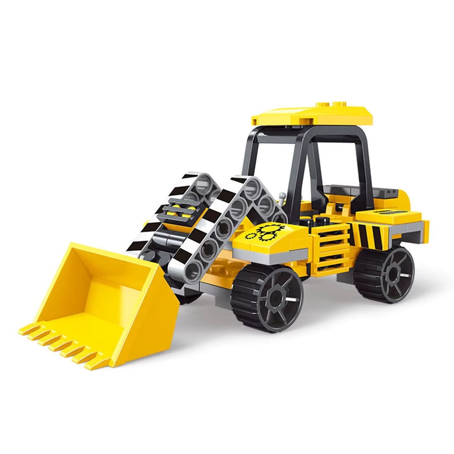 HYMILENARIO Stadt Engineering Auto Lkw Bulldozer Mixer Lkw, Bausteine Modell Spielzeug - Bild 2