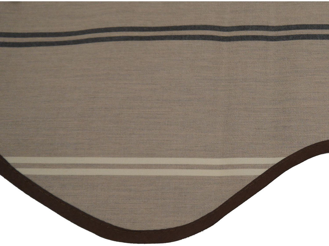 ANGERER Klemmmarkise aus Polyacryl in Beige mit braunem Nadelstreifen, Breite: 350 cm - Bild 3