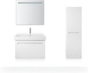 Duravit Halbhochschrank No. 1 für das Badezimmer, Weiß Matt, B: 40 cm, T: 36 cm, H: 132 cm - Bild 1