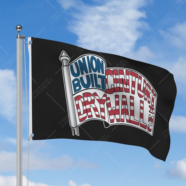 HMNAL USA Flagge Union Built Banner, Textil, Schwarz, Breite: 150 cm, Höhe: 90 cm - Bild 1