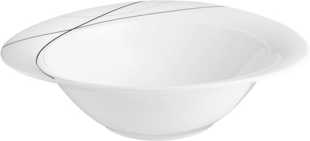 Seltmann Weiden Servierschüssel Trio Highline aus Porzellan, Weiß, Durchmesser: 28 cm - Bild 1