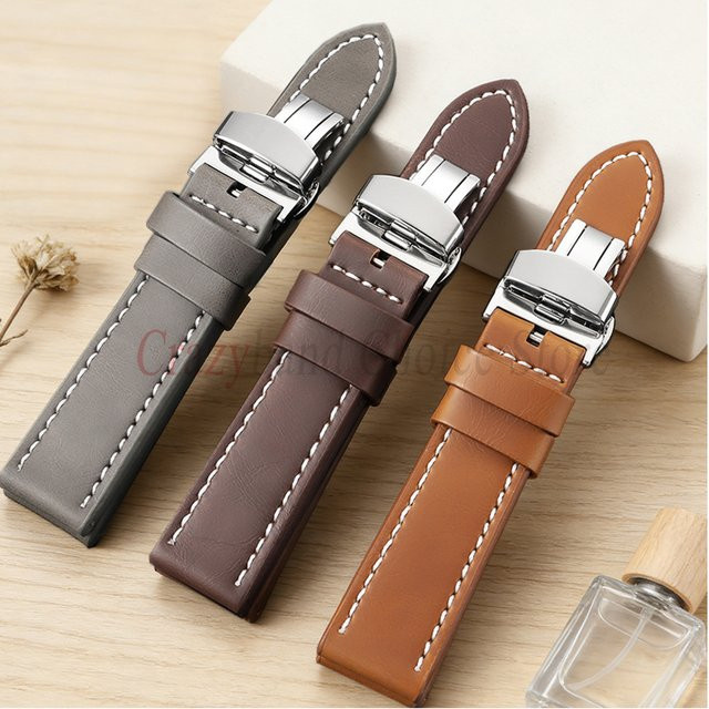 Uhrenarmband Leder, Vintage, Herren - Bild 1