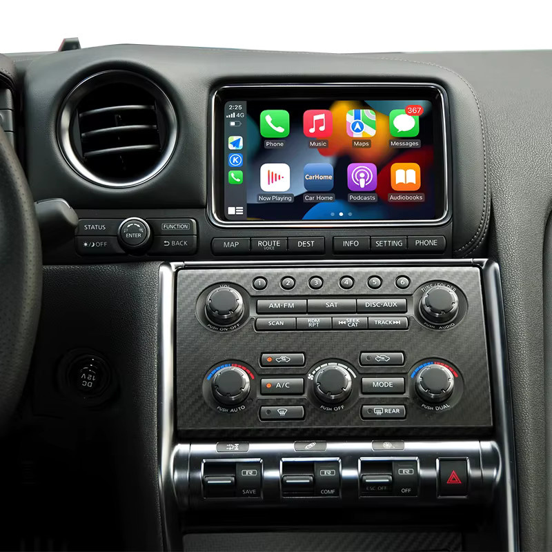 Bonroad Wireless Carplay und Android Auto Modulbox für Nissan GT-R, Pathfinder, Quest, 370Z und Patrol mit Mirror Link und Wi-Fi, Schwarz - Bild 6